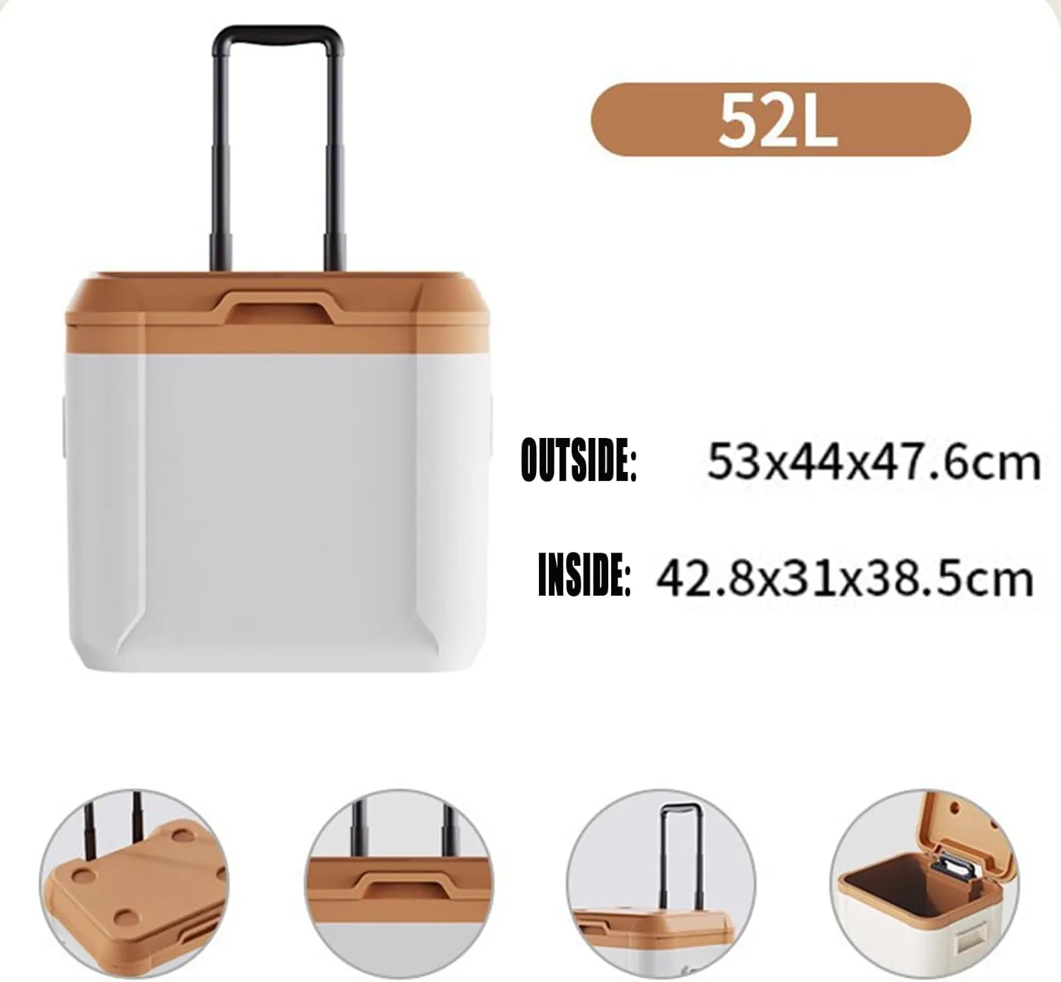 Car Camping Coolers for Mazda CX-7/Demio/Premacy/RX-7/RX-8/Tribute, Leak Proof Cooler, Portable Lightweight Ice Chest Box, Compartments Waterproof Insulated Bag