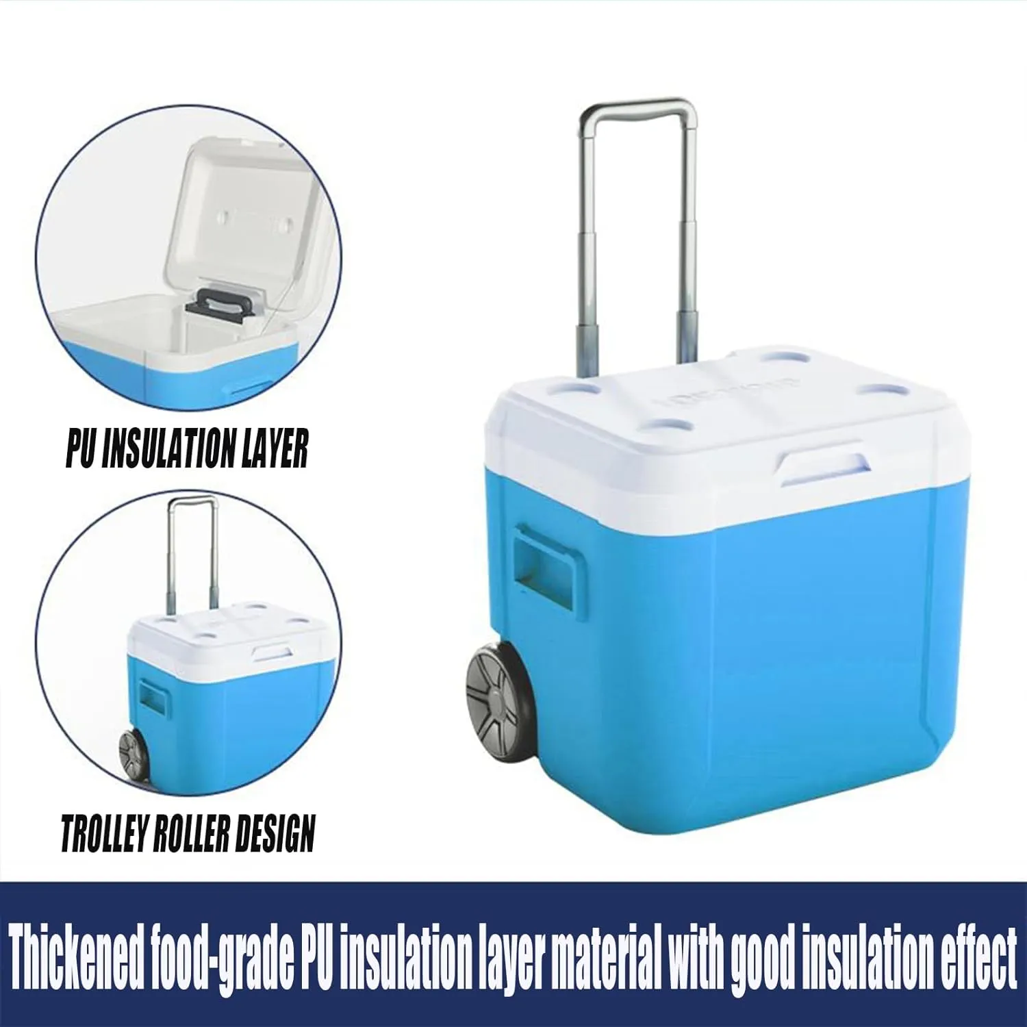 Car Camping Coolers for Mazda CX-7/Demio/Premacy/RX-7/RX-8/Tribute, Leak Proof Cooler, Portable Lightweight Ice Chest Box, Compartments Waterproof Insulated Bag