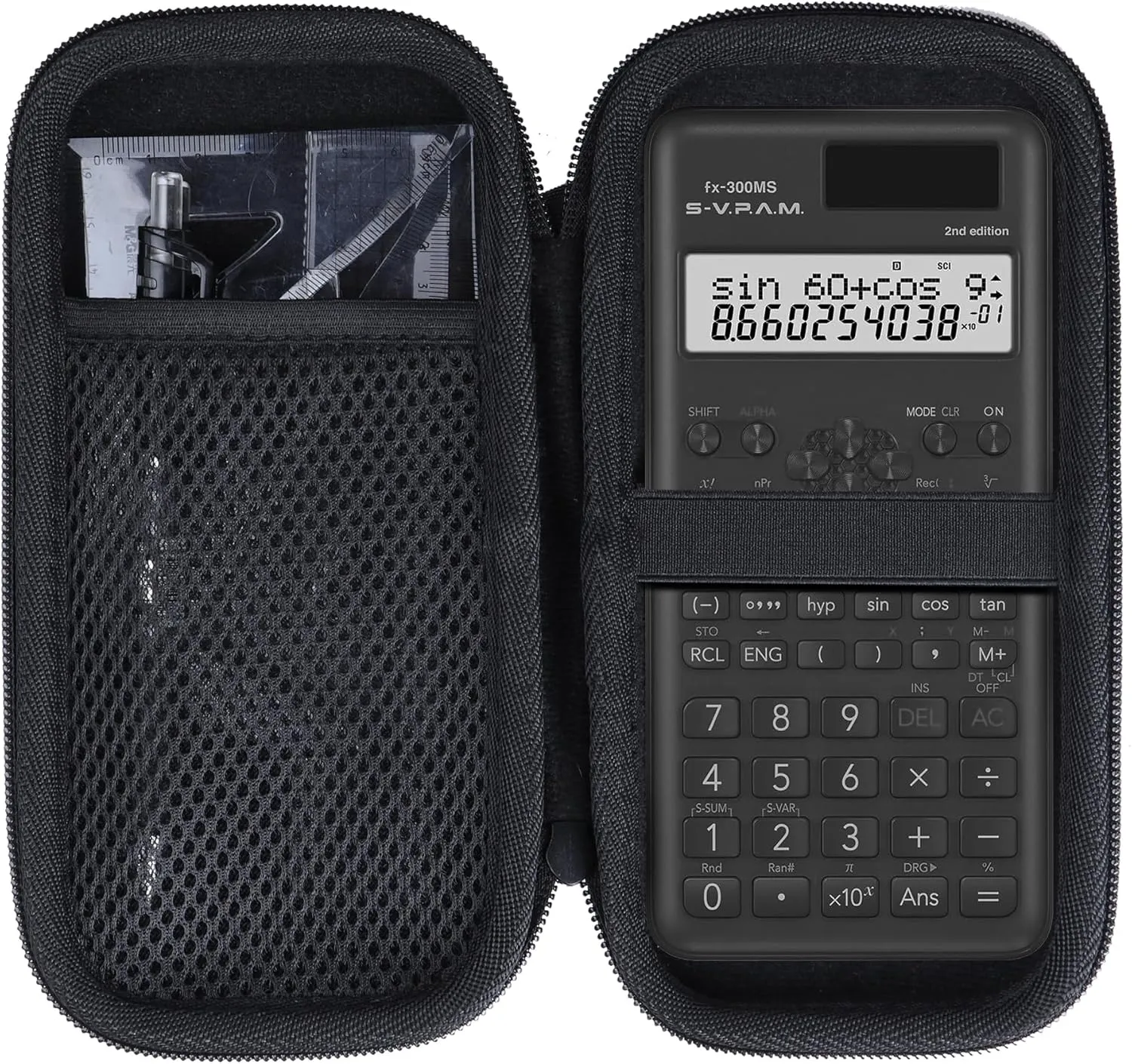Case Compatible with Casio FX-115 ESPLUS2 2nd Edition/FX-991 ES Plus-2nd Edition/FX-82 ES/FX-83GTCW / FX82 ES Plus Scientific Calculator (Black)