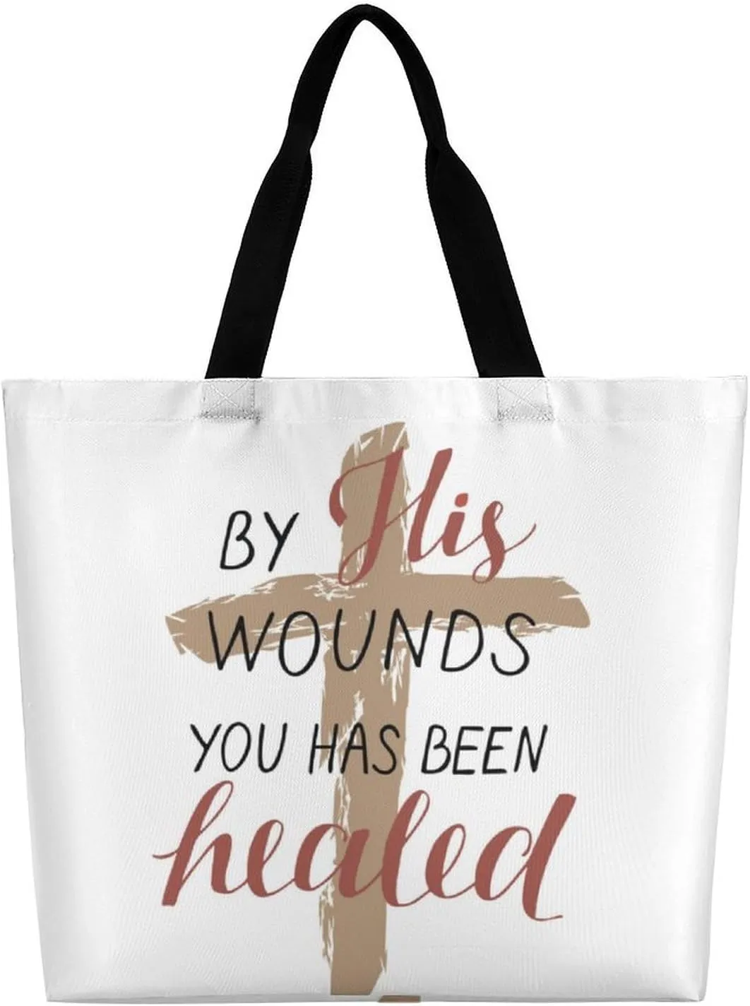 Cast All Your Anxiety Tote Bag Beach Bag Reusable Shoulder Bag for Gym, Shopping, Travel