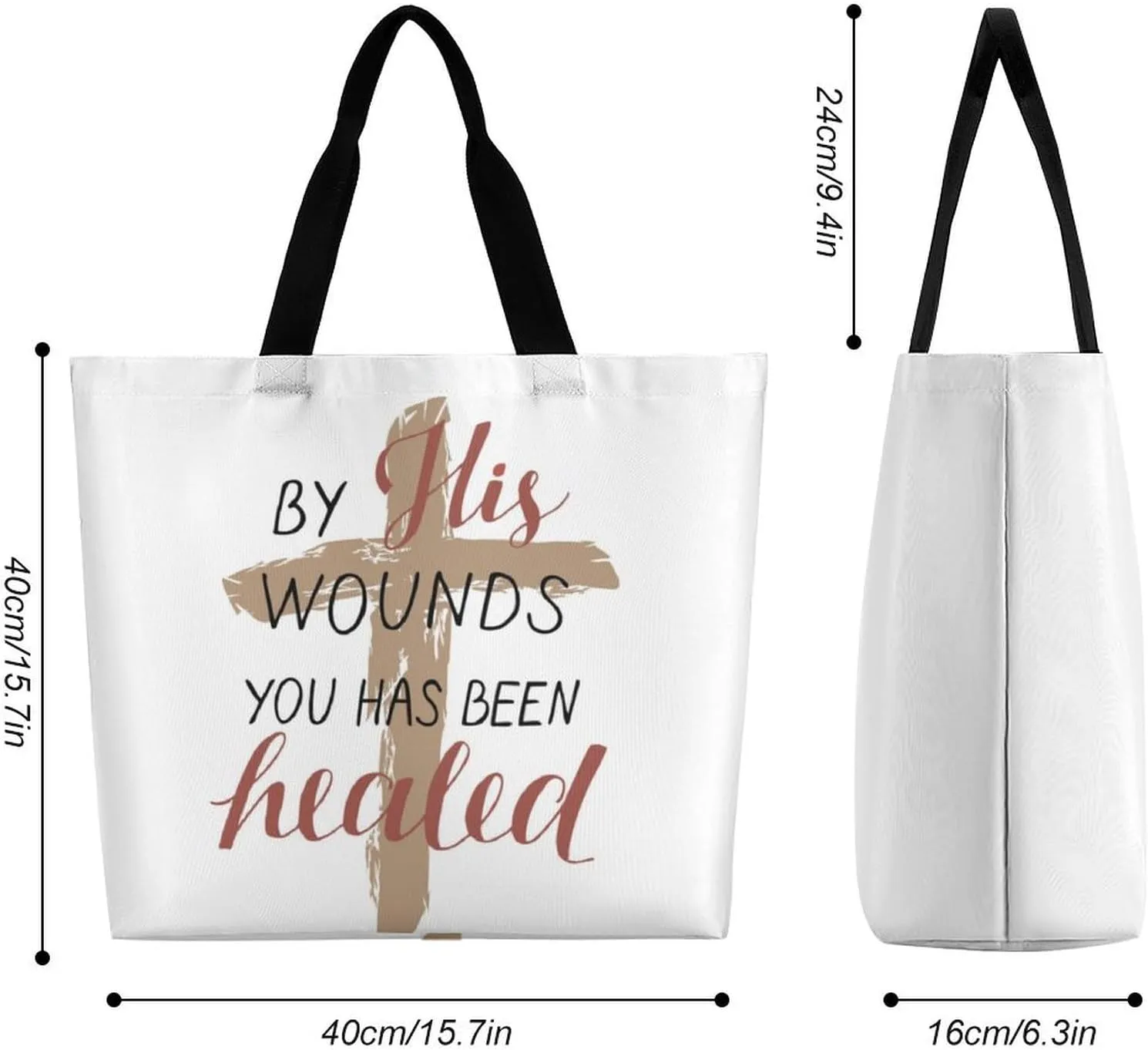 Cast All Your Anxiety Tote Bag Beach Bag Reusable Shoulder Bag for Gym, Shopping, Travel