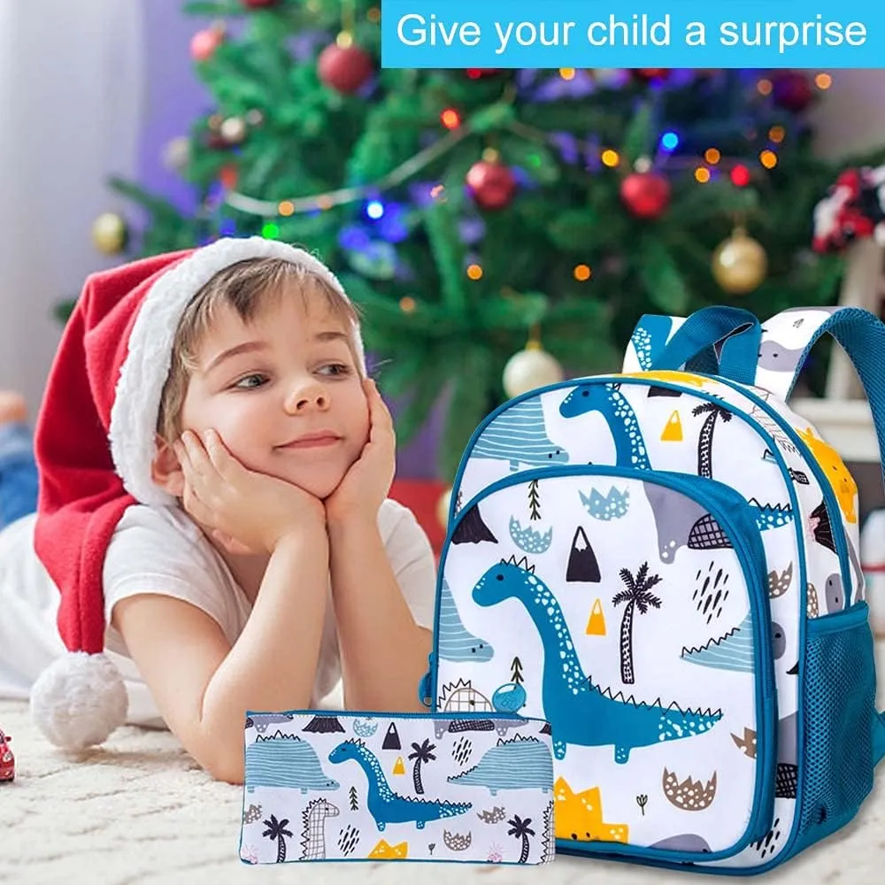 CCJPX Toddler Backpack for Boys Girls, 12.5” Dinosaur Unicorn Preschool Bookbag Kindergarten Cute School Bag