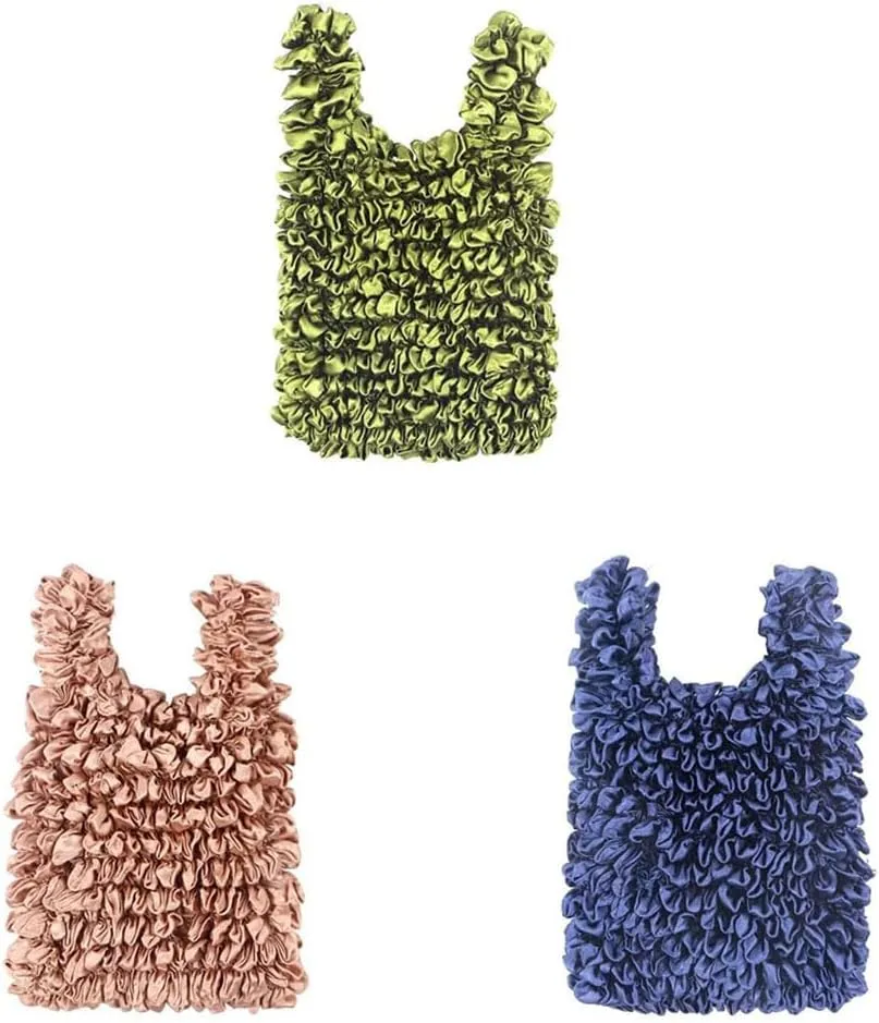 CEAeis Reusable Grocery Bag, Expandable Shopping Bags, Portable Foldable Handheld Pleated Bags for Groceries Travel