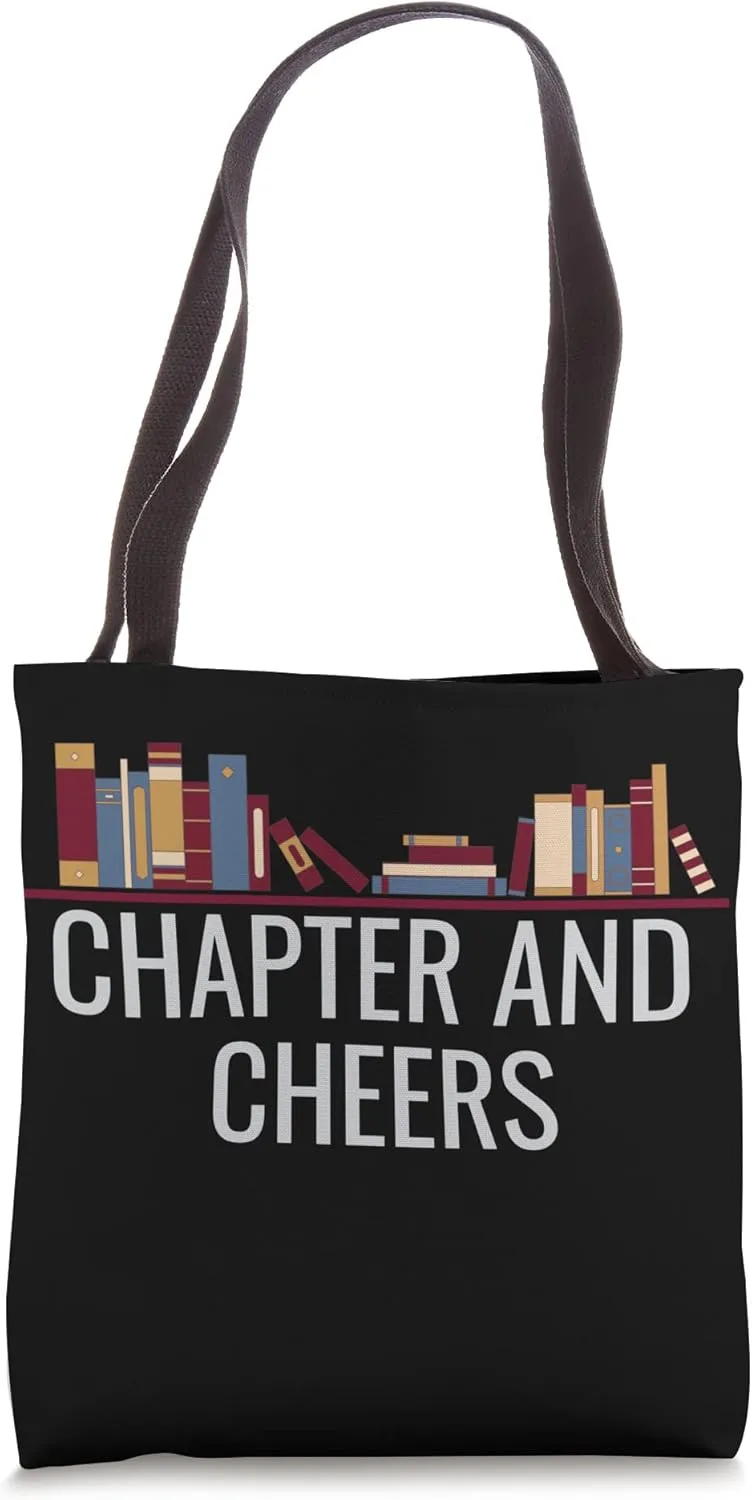 Chapter And Cheers - Book Lover - Book Discussion Club Tote Bag