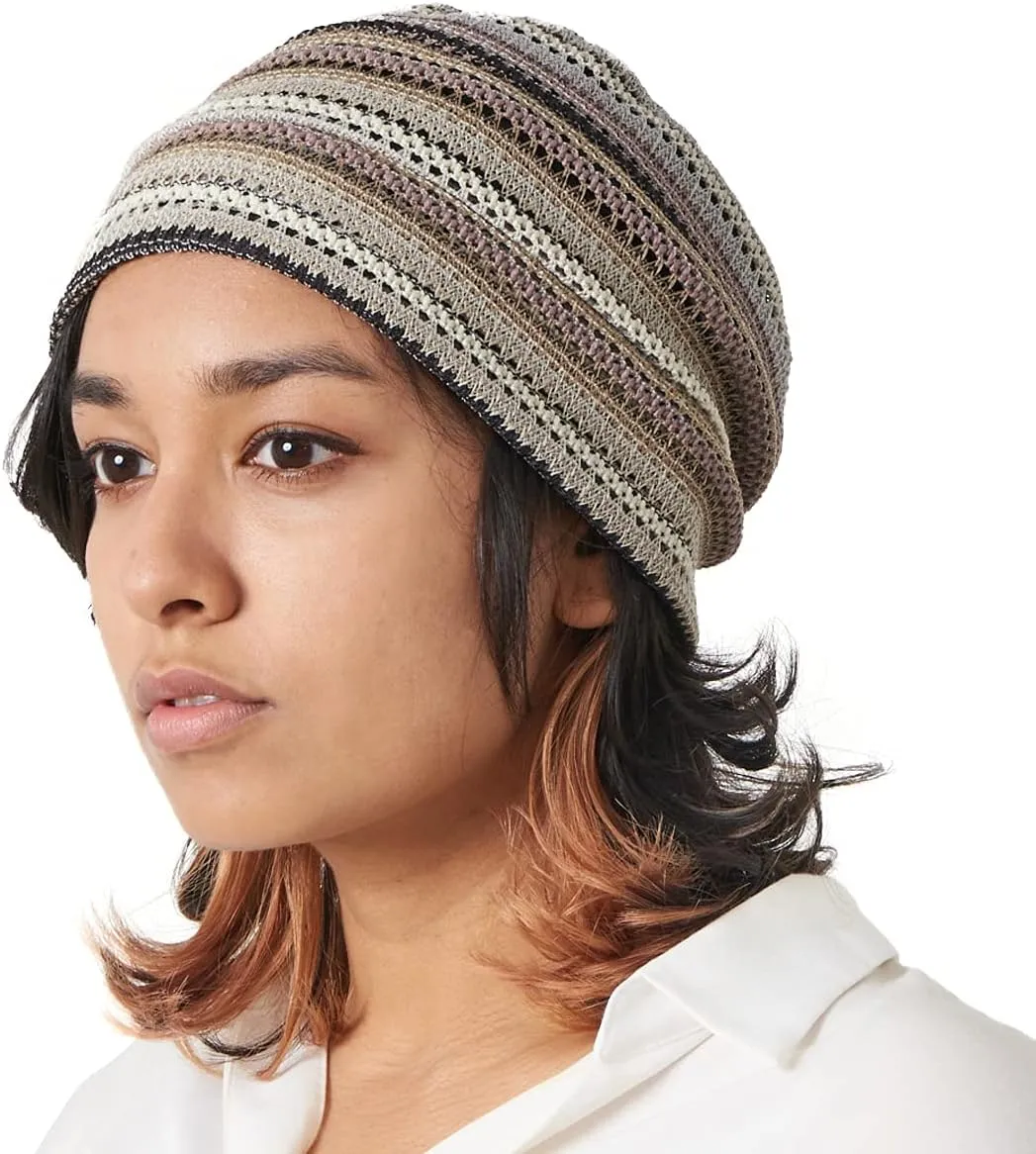 CHARM Men Summer Beanie Knit - Women Hipster Slouchy Hat Boho Street Crochet Cap
