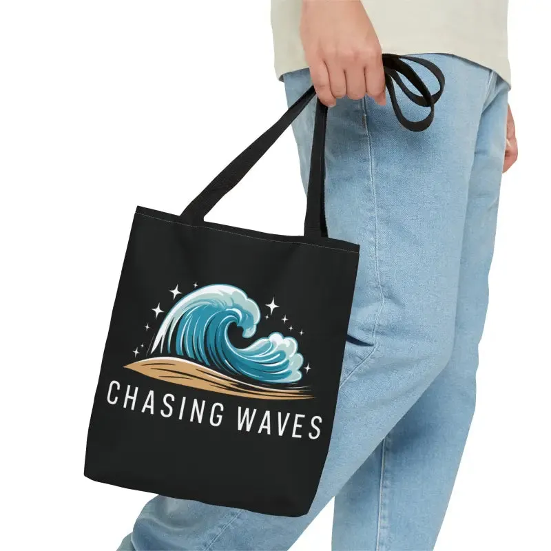 Chasing Waves Versatile Tote Bag Wave Hello to Fun