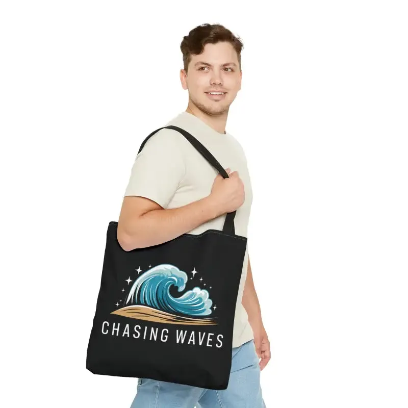 Chasing Waves Versatile Tote Bag Wave Hello to Fun