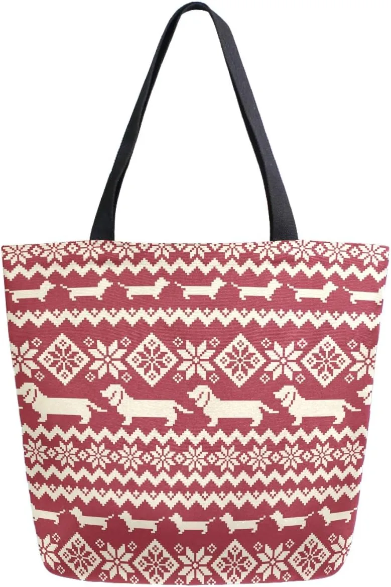 Chic Cute Fashion Style Pattern Extra Large Shoulder Tote Bag for Beach Travel Weekender Gym Grocery Shopping