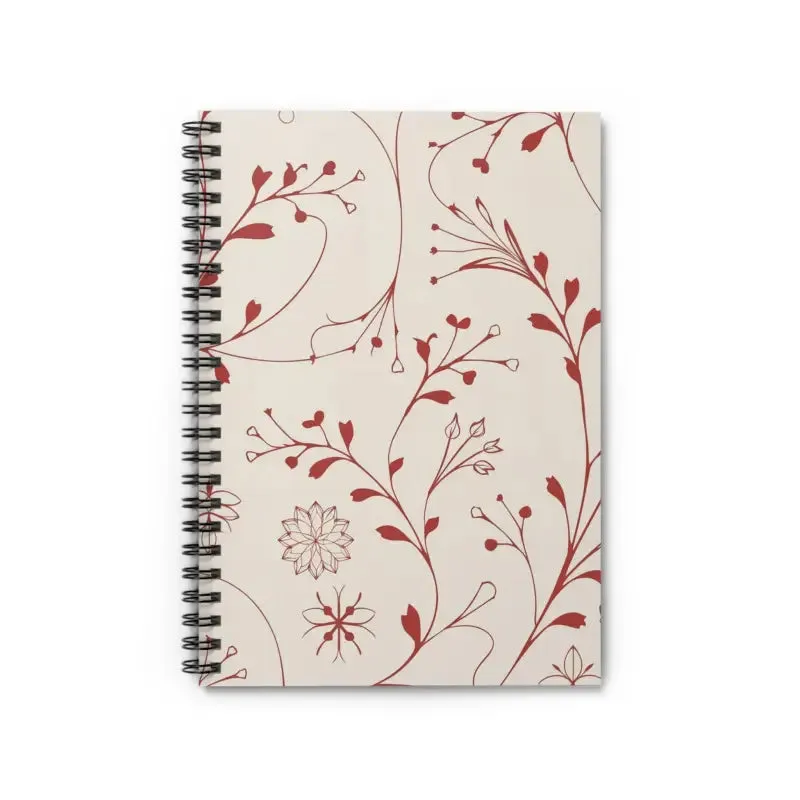 Chic Ruled Line Natures Notebook with Printed Cover