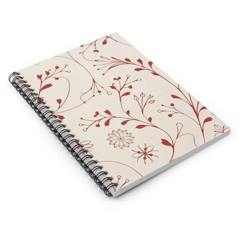 Chic Ruled Line Natures Notebook with Printed Cover