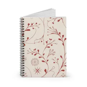 Chic Ruled Line Natures Notebook with Printed Cover