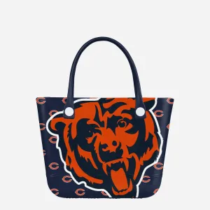 Chicago Bears Big Logo Mini Print Tailgate Tote Bag