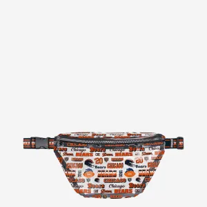 Chicago Bears Repeat Retro Print Clear Fanny Pack
