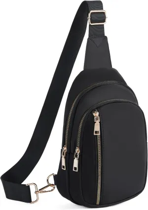 CHOLISS Large Sling Bag for Women and Men, Anti Theft Crossbody Bags with Extended Strap, Nylon Travel Crossbody Fanny Packs