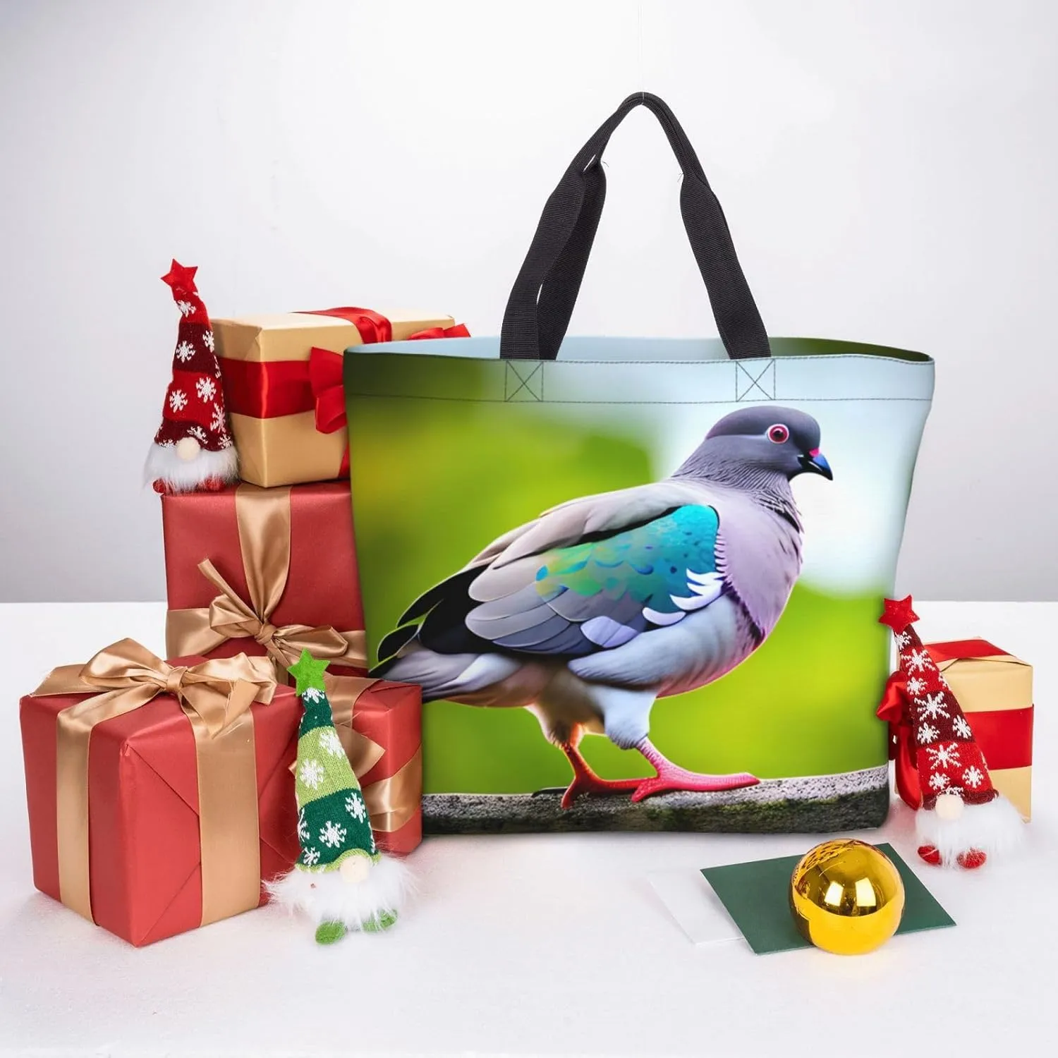 Christmas Snowman 4 Print Tote Bag Casual Shoulder Bag Handbag Reusable Shopping Travel Bag Gifts For Women