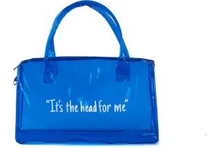 Clear Gym Bag for Women,Spend Night Bag Clear PVC Tote Bag Large Sports Duffel Bag Bright Candy Color Jelly with Durable Metal Zipper for Gym,Travel, Beach Blue