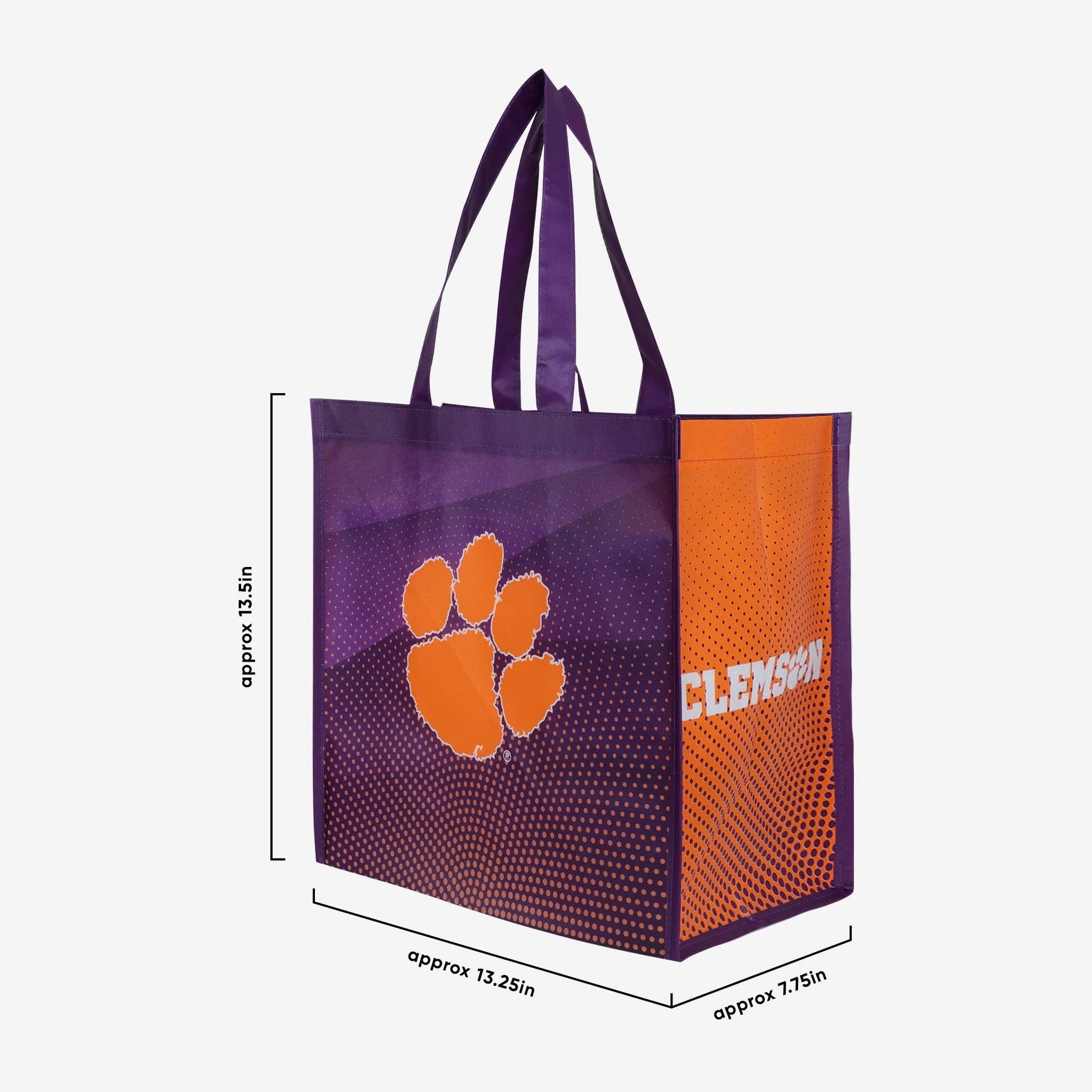 Clemson Tigers 4 Pack Reusable Shopping Bag