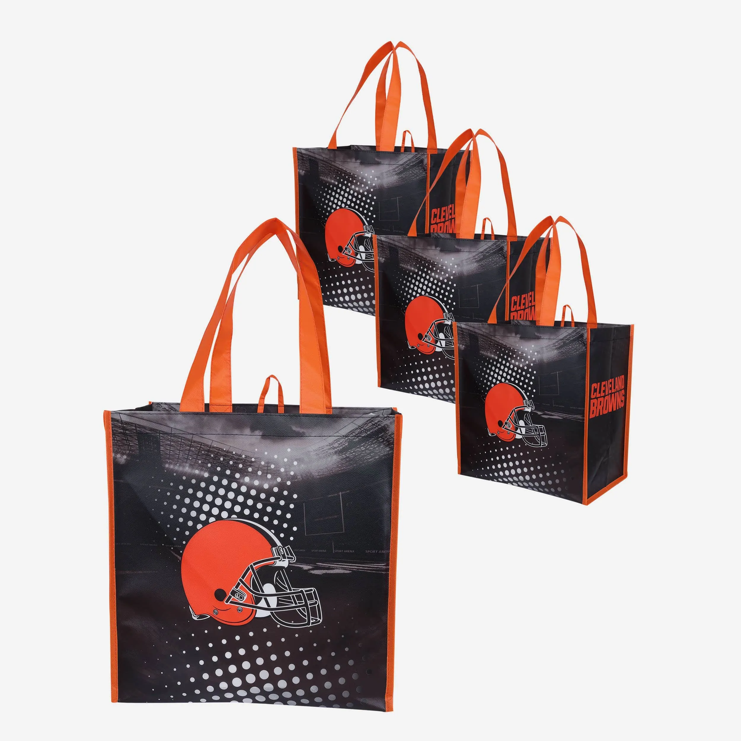 Cleveland Browns 4 Pack Reusable Shopping Bag