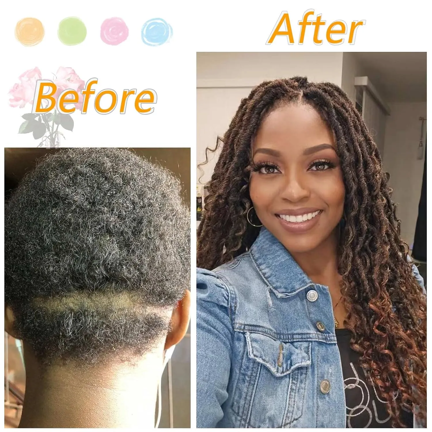 Col Bling Goddess Locs Crochet Hair for Black Women 14 Inch, 8 Packs Faux Locs Crochet Hair, Boho Style Locs, River Locs Hair with Curly Ends (14Inch, 1B, 8Packs)