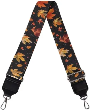 Coldinair Fall Leaf Wide Purse Strap Crossbody Straps for Purses Luggage Adjustable Shoulder Strap Replacement Purse Guitar Straps for Handbags Washable Guitar Strap Purse