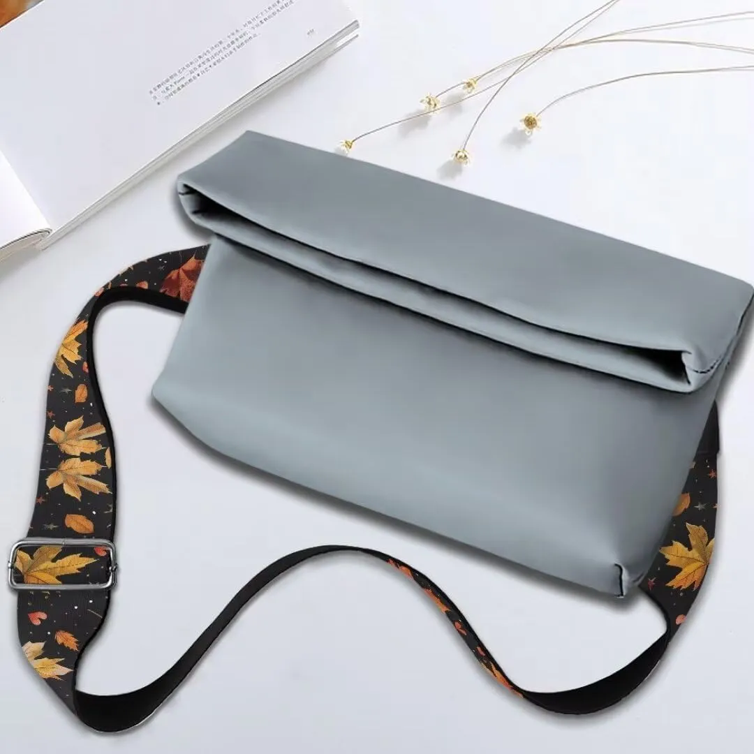 Coldinair Fall Leaf Wide Purse Strap Crossbody Straps for Purses Luggage Adjustable Shoulder Strap Replacement Purse Guitar Straps for Handbags Washable Guitar Strap Purse