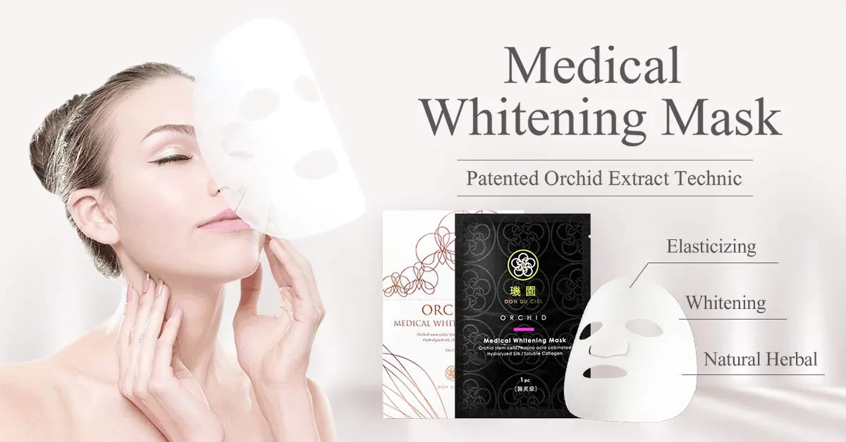 Collegan Brightening Anti-Aging Face Facial Sheet Mask, Orchid Stem Cell, Amino Acid, Hydrolyzed Silk, Ceramide, Aloe Extract, Mulberry Extract, 8 Packs