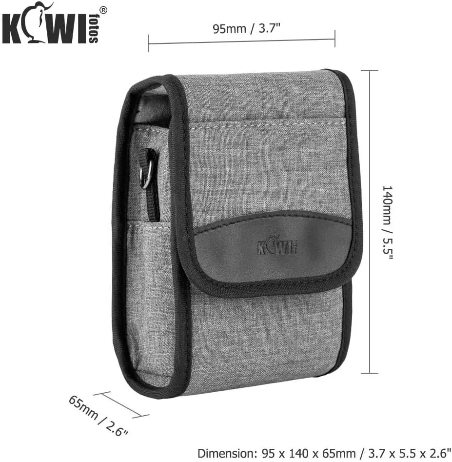 Compact Camera Case Travel Belt Pouch, Digital Camera Small Bag with Shoulder Strap for Lumix DC-ZS99 Sony RX100 VI ZV-1 II ZV-1 ZV-1F , Ricoh GR III, Canon ZS720 G7XIII GR IIIx, Olympus TG-6 TG-5