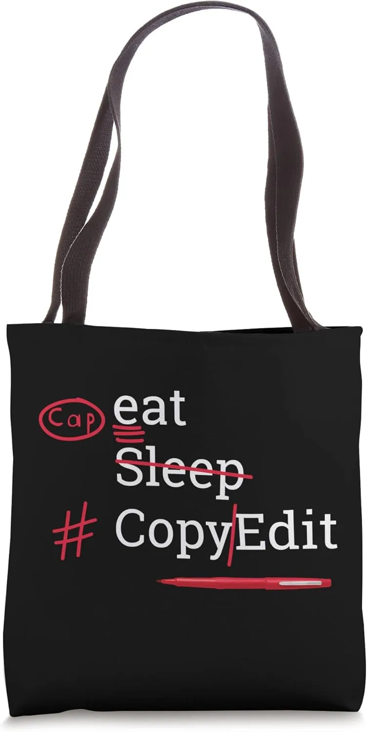 Copy Editor Red Pen Edit Funny Tote Bag