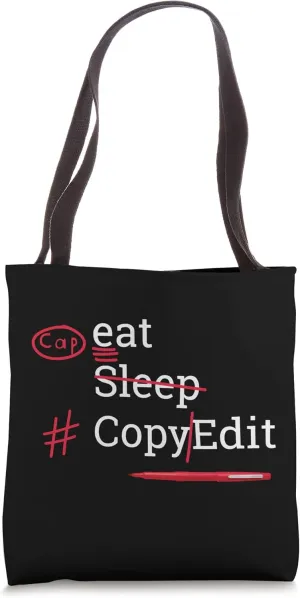 Copy Editor Red Pen Edit Funny Tote Bag