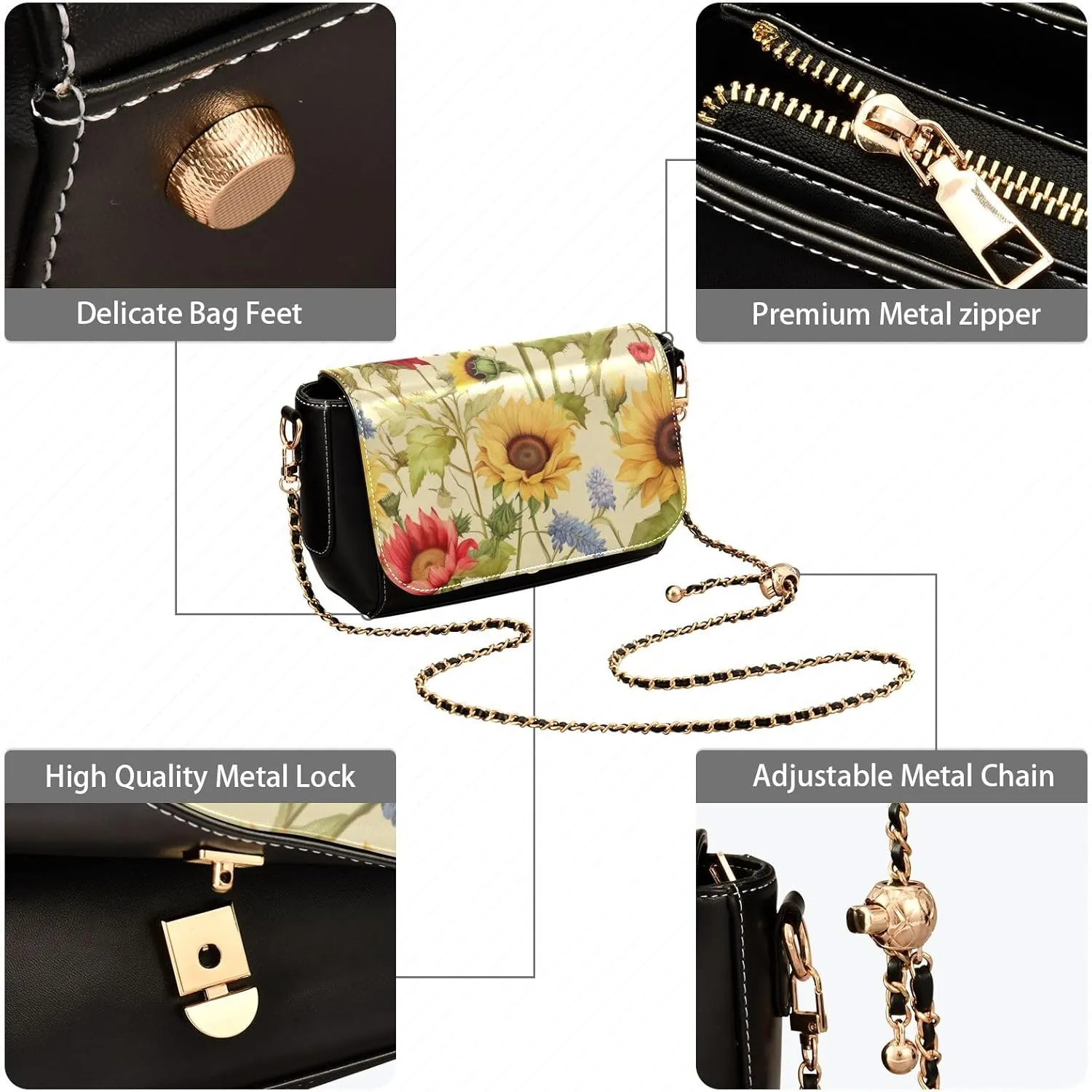 Cosmic Tree on Starry Night Sky Leather Zipper Crossbody Purse, Ladies Leather Crossbody Bags, Crossbody Bags for Women