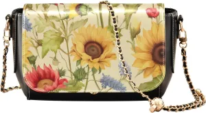 Cosmic Tree on Starry Night Sky Leather Zipper Crossbody Purse, Ladies Leather Crossbody Bags, Crossbody Bags for Women