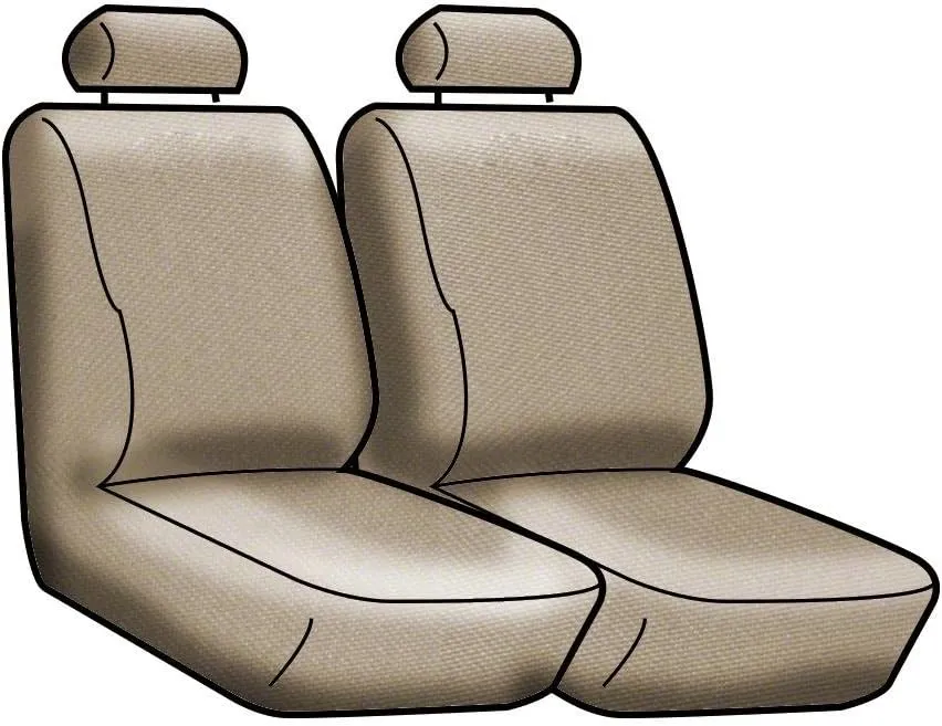 Coverking Front 50/50 Bucket Custom Fit Seat Cover for Select Mazda CX-5 Models - Ballistic (Black)