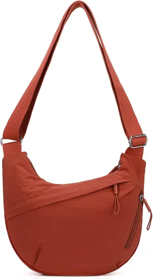 Crescent Crossbody Bags For Women,Women's Armpit Bags, Cross-Body Bags And Dumpling Bags. (Red)