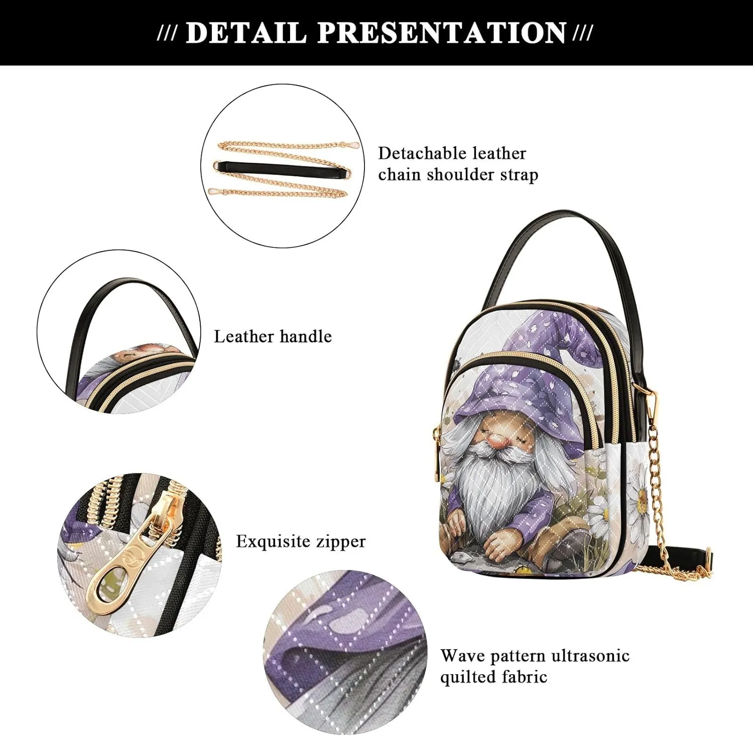 Crossbody Bags for Women Quilted Handbag