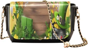 Crossbody Bags for Women Trendy Women's Black Shoulder Bag Small PU Leather Flap Cross Body Bag Handbags
