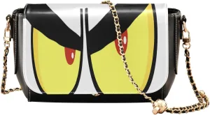 Crossbody Bags for Women Trendy Women's Black Shoulder Bag Small PU Leather Flap Cross Body Bag Handbags