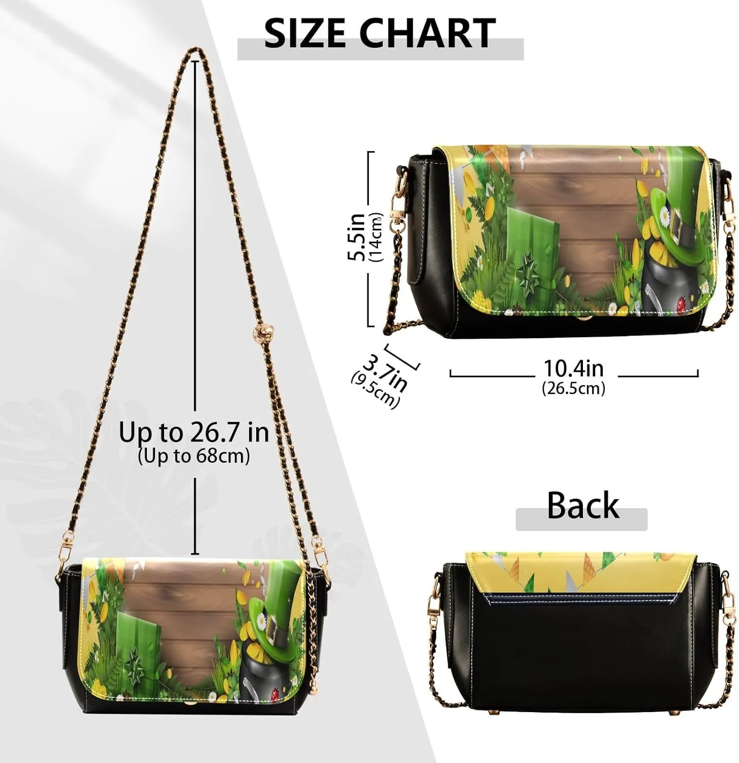 Crossbody Bags for Women Trendy Women's Black Shoulder Bag Small PU Leather Flap Cross Body Bag Handbags