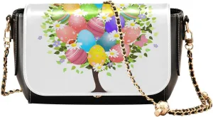 Crossbody Bags for Women Trendy Women's Black Shoulder Bag Small PU Leather Flap Cross Body Bag Handbags