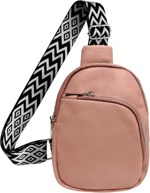 Crossbody bags for women,travel sling bag, fanny packs purses for women bag with pu leather.