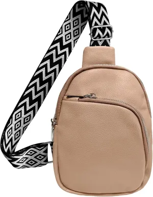 Crossbody bags for women,travel sling bag, fanny packs purses for women bag with pu leather.