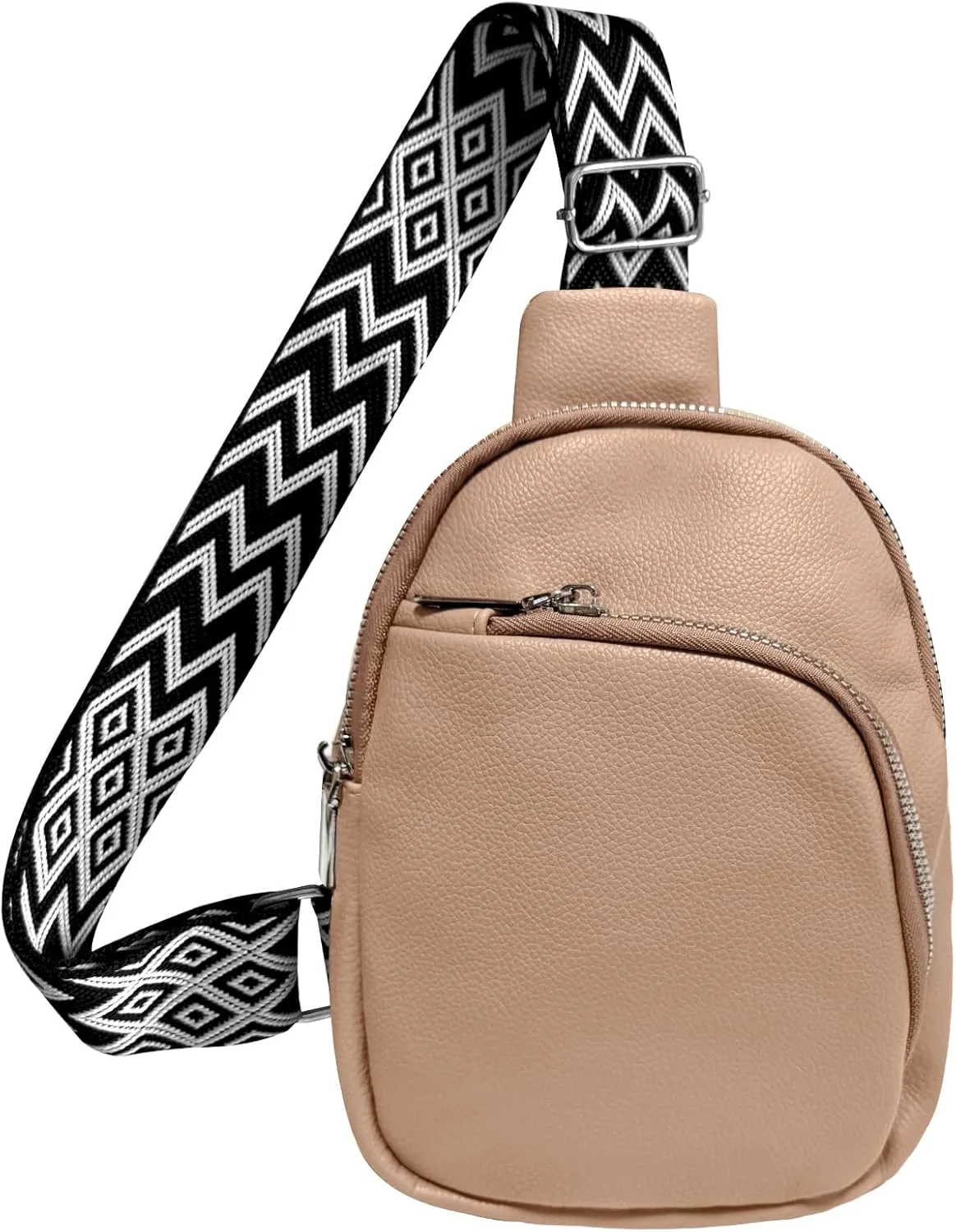 Crossbody bags for women,travel sling bag, fanny packs purses for women bag with pu leather.