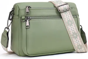 Crossbody Purses for Women Trendy,Vegan Leather Crossbody Bags,Cell Phone Camera Shoulder Handbags with Card Slots