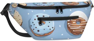 Crossbody Sling Bags for Women Men Delicious Doughnuts Casual Sling Backpack Daypack Chest Bag for Travel Sport Hiking Running