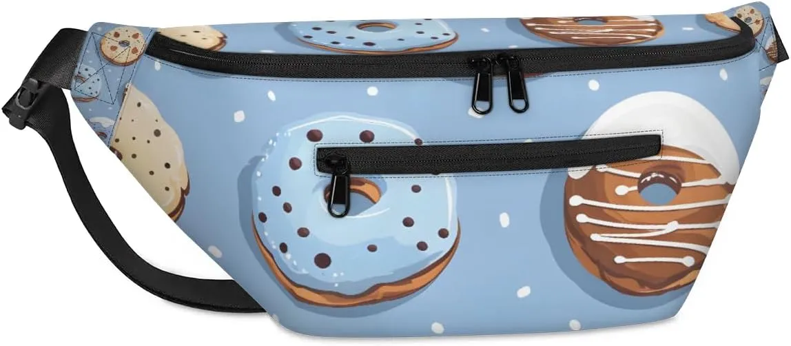 Crossbody Sling Bags for Women Men Delicious Doughnuts Casual Sling Backpack Daypack Chest Bag for Travel Sport Hiking Running