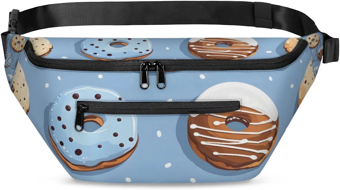Crossbody Sling Bags for Women Men Delicious Doughnuts Casual Sling Backpack Daypack Chest Bag for Travel Sport Hiking Running