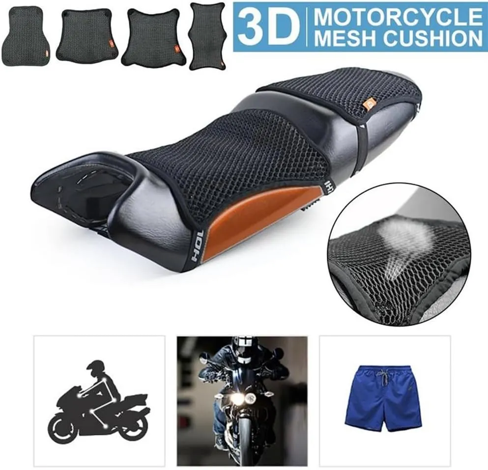 Cushion Seat Cover Motorcycle Seat Cushion Breathable Heat Insulation Air Pad Cover Anti Slip Sunscreen Honeycomb Motorcycle Seat Cover