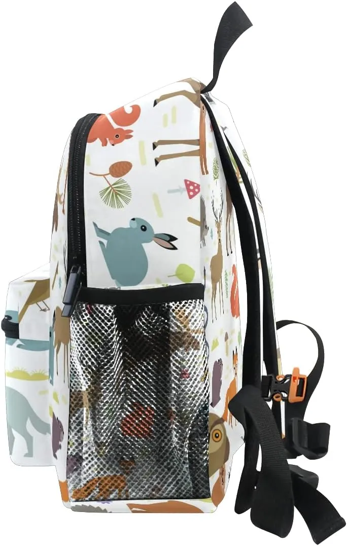 Custom Kid's Name Toddler Backpack,Personalized Name/Text Toddler Backpack Collection Of Animal Book Bag Practical and Durable Daycare Bag for Travel,Toys