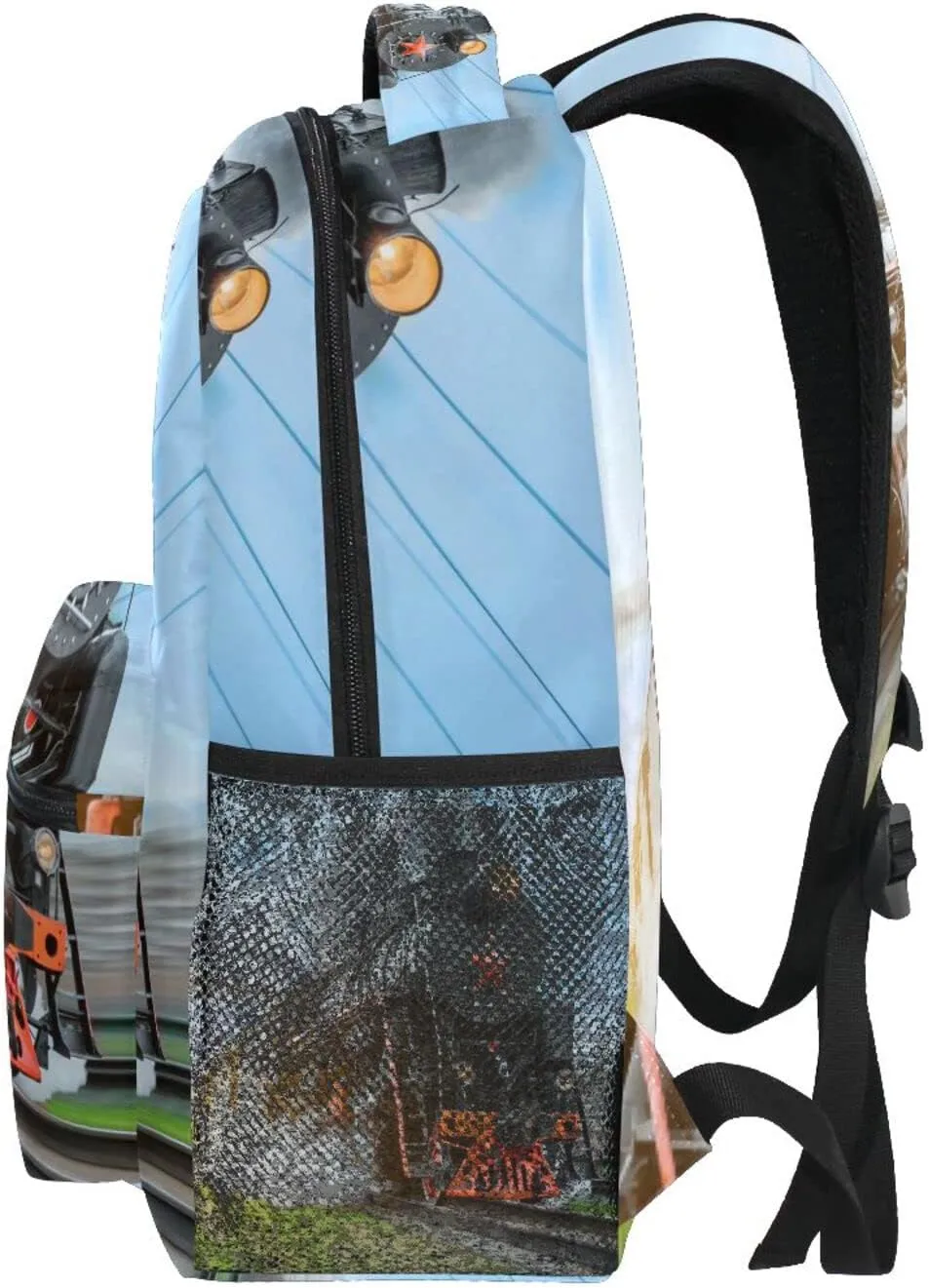 Custom School Backpack for Kids Boys with Name/Text,Personalized Cool Train Laptop Backpack Add Your Name Student College School Bag Customized Bookbag for Primary Middle Junior High Back to School