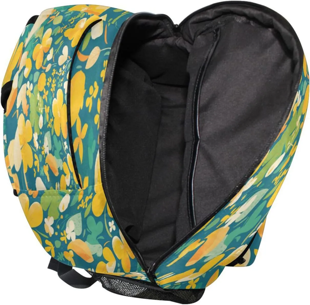 Cute Backpack for Teenager Waterproof School Book Bag with Chest Strap for College Work Begonia Style