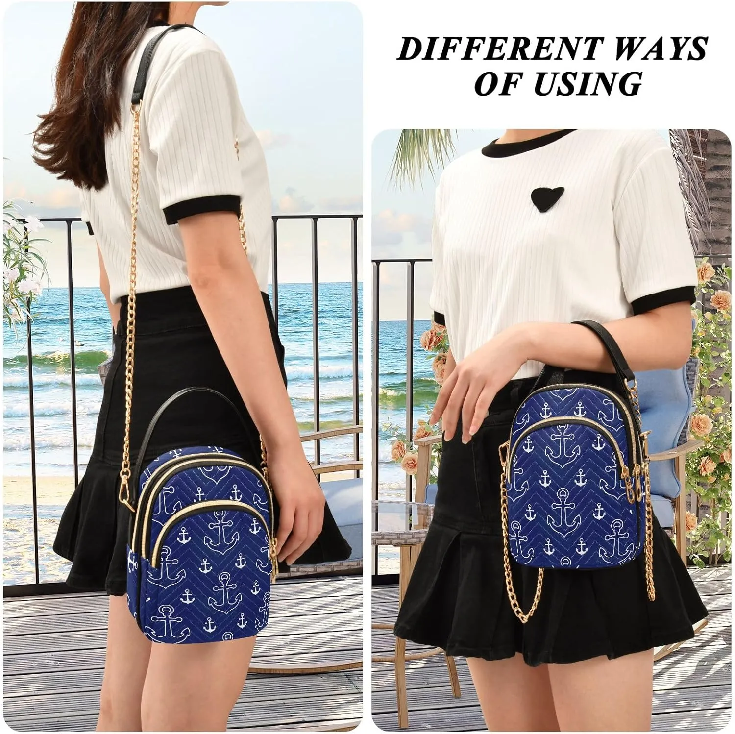Cute Cow Sunflowers Plaid Quilted Crossbody Purse Crossbody Travel Bags for Women